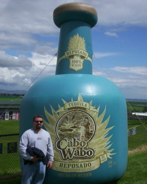 Inflatable Cans and Bottles cabo wabo bottle